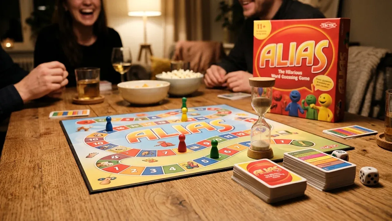 Alias regler — komplett snabbguide, förklaringsregler & poäng spelregler, setup och officiella komponenter