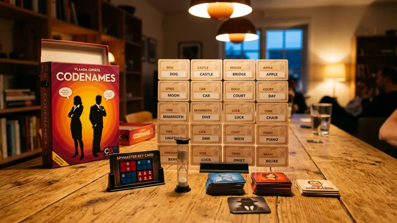 Codenames regler — komplett snabbguide & spionregler på svenska spelregler, setup och officiella komponenter